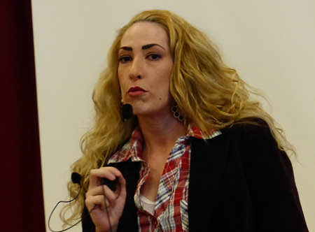 Nicole Ekstam, ordförande för bostadsrättsföreningen Torsdammen.