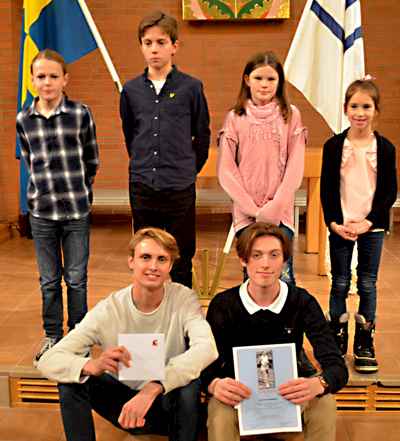 Stipendier till ungdomsidrottare när IFK Veteranklubb höll jul