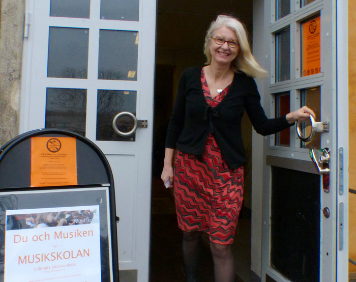 Musikskolans chef Lena Söderström håller alltid dörren öppen för nya elever.