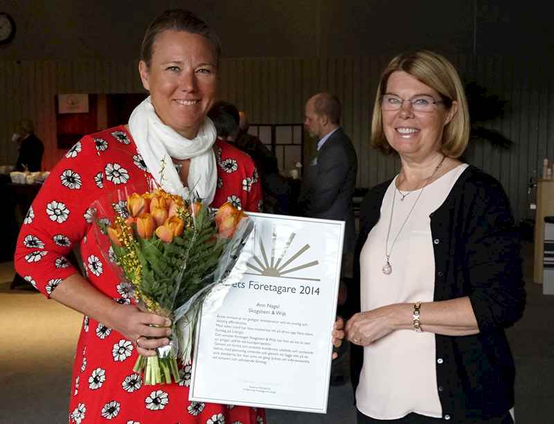 Ann Nagel blev Årets företagare på Lidingö 2014