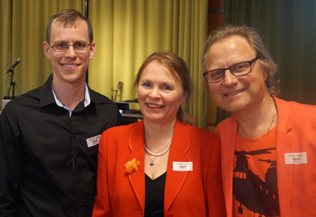 Fr. v. Benjamin Åberg, Lotta Hasselquist Nilsson och Stefan Nilsson. Foto: Henrik Engberg